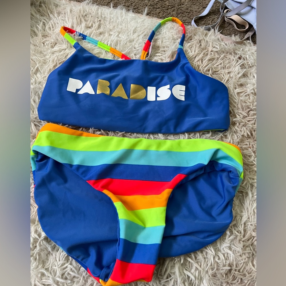 Girls two piece L 10/12 swimsuit